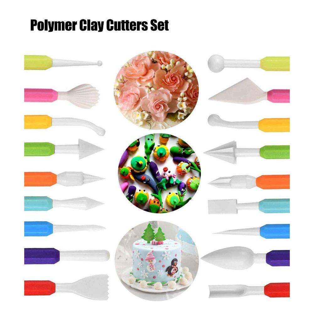 61pcs Mould Clay Cutter Circular Cutter DIY Clay Cutters Engraving Pen Polymer Clay Tools DIY Clay
