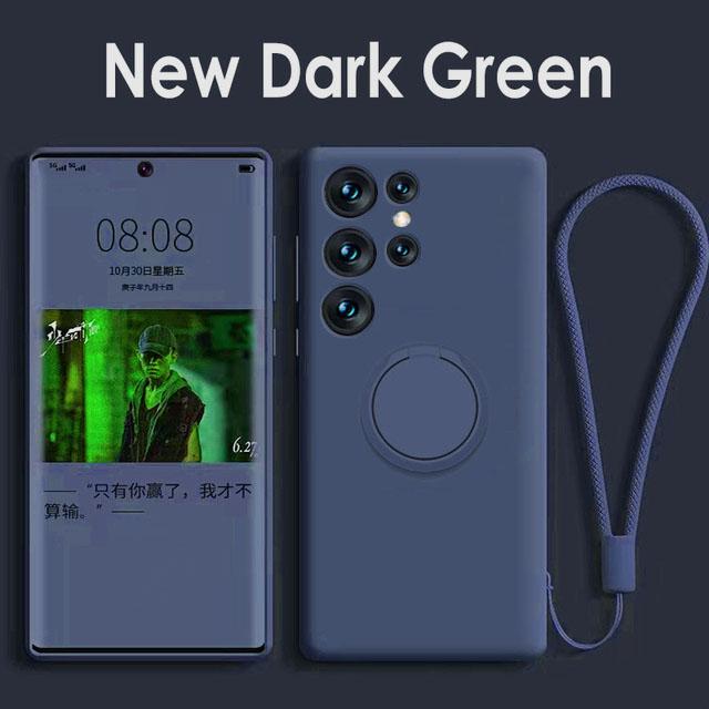 Magnetic Holder Case For Samsung Galaxy S24 S23 S22 S21 Ultra Plus S20 FE Note 20 A54 A53 A52 A13 A14 A34 Liquid Silicone Cover