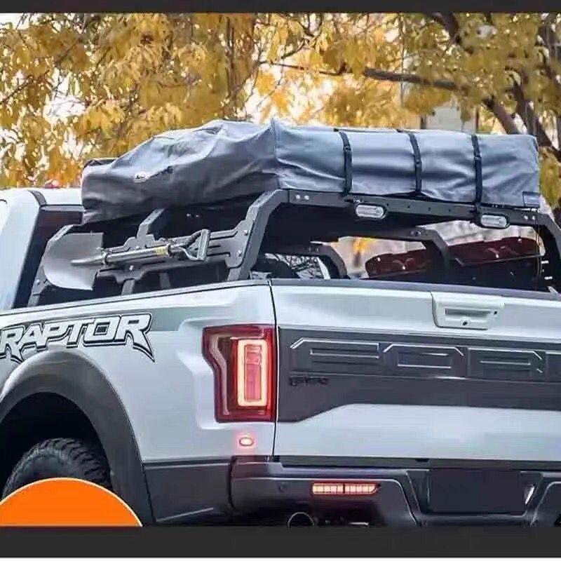 Raptor F150, Tundra, Ram, Ranger, Gladiator, Tacoma Pickup Truck Rear Trunk Tent & Luggage Rack