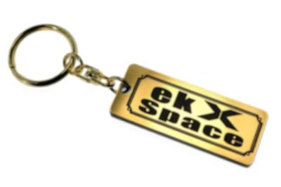 EK Cross Space Gold Black Double Ring Acrylic Original Keychain Late Custom Parts A-630-1 & (Early & Model)