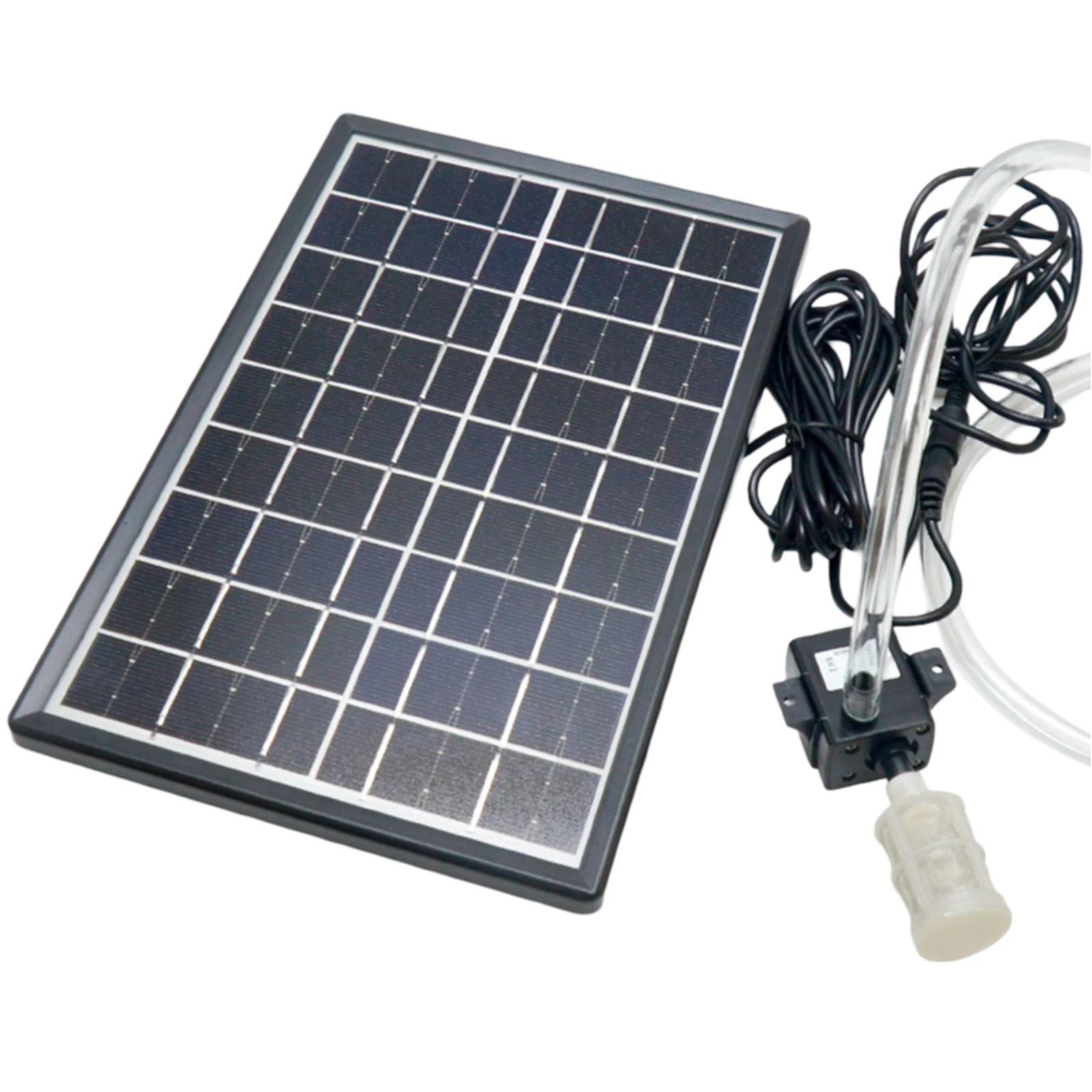 

Solar Water Pump 12V Circulating Fish Pond Filtration Oxygen Submersible Pumps For Outdoor Fish Tank Water Reservoir чорний