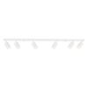 Modern Ceiling Lamp, White Strip, Movable Spotlights, 6xGU10 10W PIPE Milagro