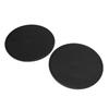 1 Pair Exercise Sliders Professional Round Double Sided Protruding Point Fitness Sliders Fitness Discs for Carpet Hardwood Floor Black