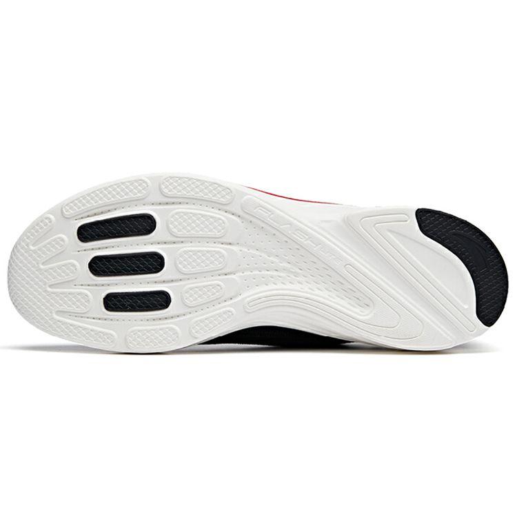Anta Hydrogen Run 2 Comfortable Shock Absorption Non-Slip Breathable Lightweight Rebound Low-Top Running Shoes Men Sneaker Black Red 112025540-1