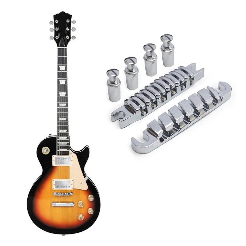 Zinc Alloy Split Guitar Bridge Playability Bridge Tailpiece Replacement Split Guitar Bridge Tailpiece Easy to Install