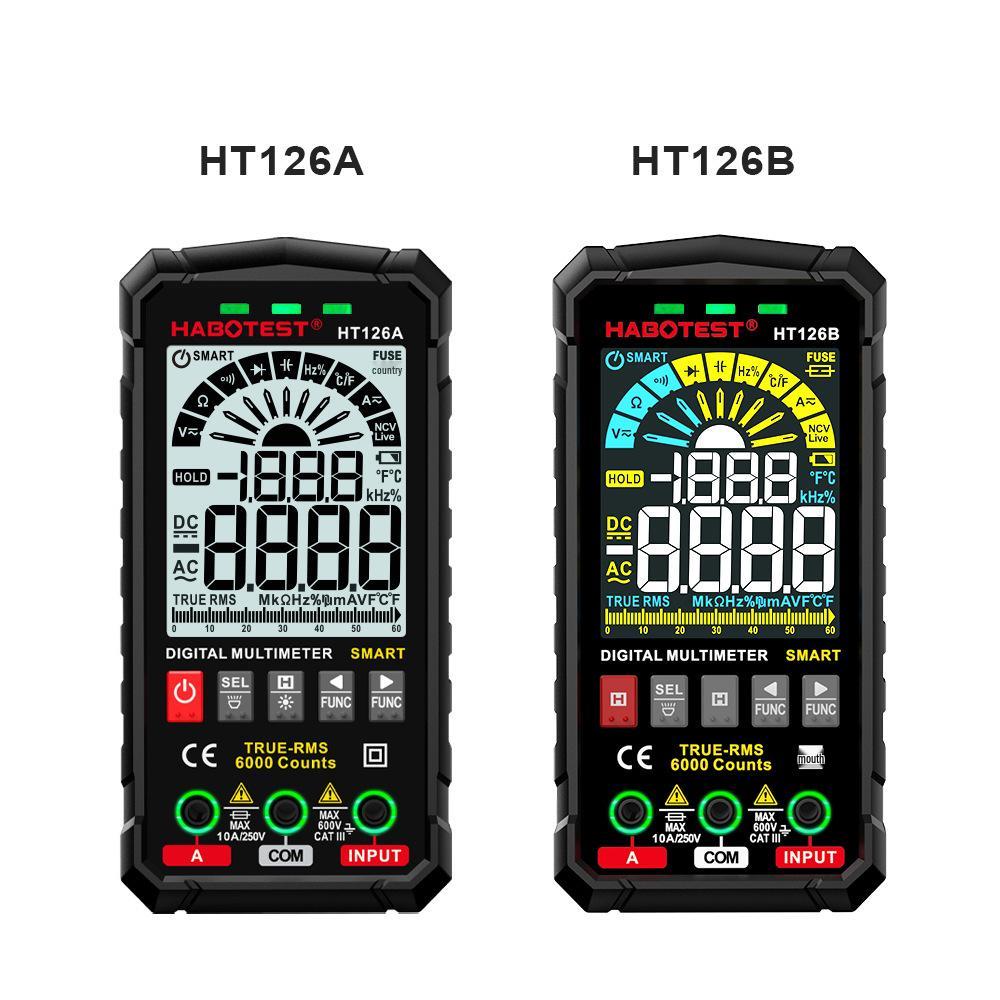 HABOTEST HT126A/B Precision Digital Multimeter - Smart Electrician Anti-Burn Universal Measuring Meter