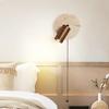 Modern New LED Natural Stone Wood Wall Lamp with Zipper Switch Living Room Study Bedroom Bedside Reading Lighting