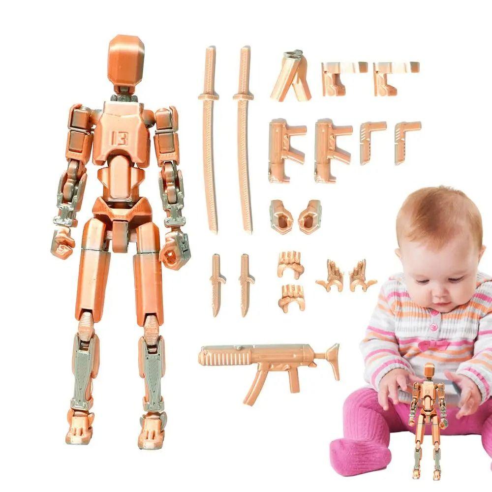Mehrgelenkige 3D-gedruckte Actionfigur Figuren Spielzeug 3D-gedruckte Schaufensterpuppe Eltern-Kinder