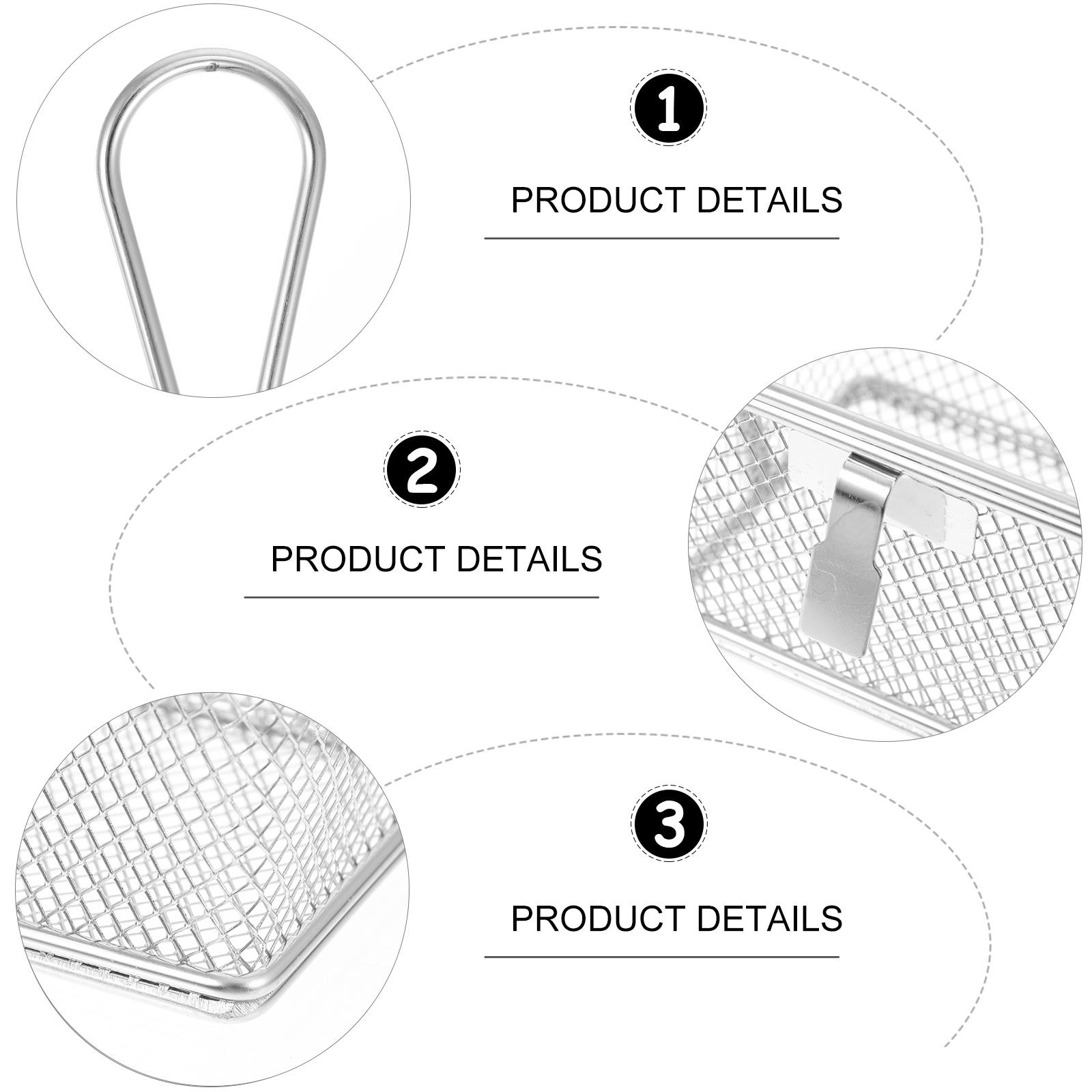 

1pc Stainless Steel Hot Pot Strainer Simple Design For Home Restaurant Use Easy Clean Mesh Colander Hook Tool 21X10X8.5CM