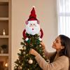 Plush Christmas Tree Topper Decoration - Stuffed Plush Ornament for Holiday Home and Party Decor