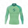 Long Sleeve Rash Guard Split Wetsuit Surfing Swimming Water Sports