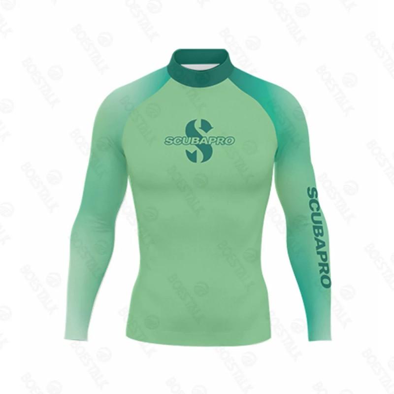 Long Sleeve Rash Guard Split Wetsuit Surfing Swimming Water Sports