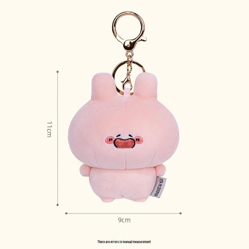 Genuine Ashami Mimi Soothing Pink Rabbit Doll Keychain Officially Licensed