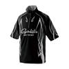 Gamakatsu 2-Way Print Zip Shirt (Short Sleeve) Black/Silver 3L GM3735