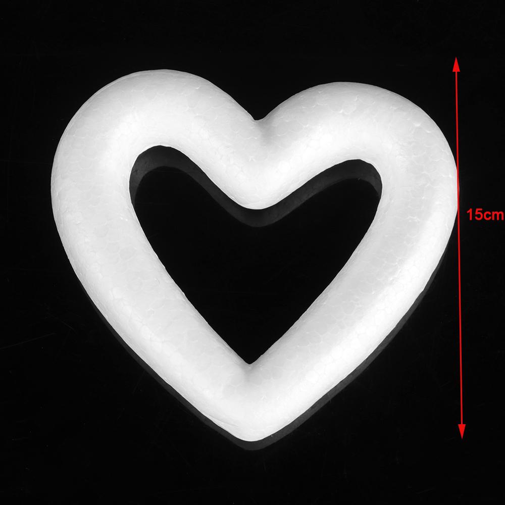 4/6/8/10 inch DIY Practice Heart Shaped Model Cake Foam Mold Polystyrene Sugarcraft Dummy Party Kitchen Accessories