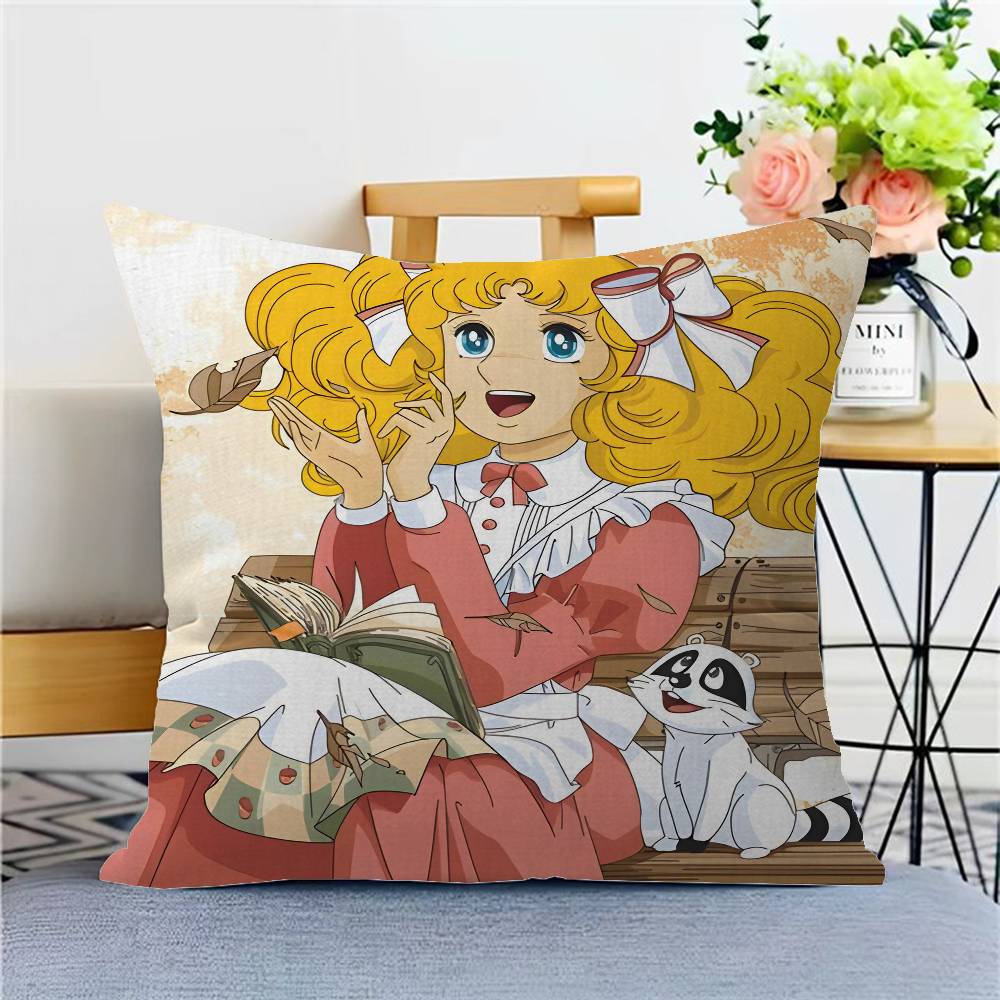Candy Candy Anime Cushion Cover Pillow Cover Decor Pillowcase Printed Cushion Case For Couch