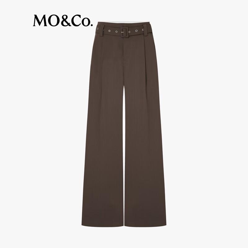MO&Co. Women's High-Waist Straight Leg Trousers