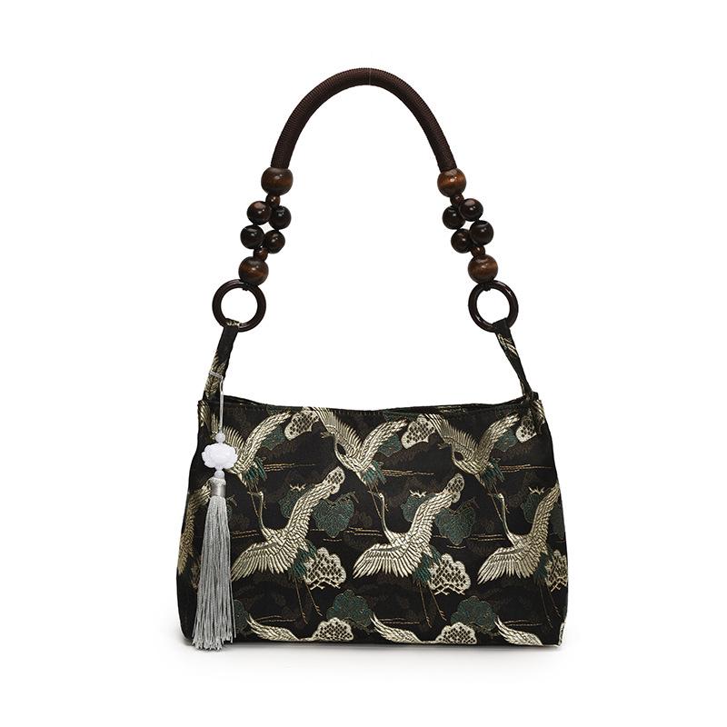 2026 Retro Chinese National Style Women's Handbag - Simple Casual Shoulder Bag