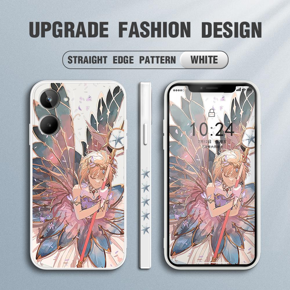 Cartoon Anime Phone Case for iPhone 15 14 13 12 11 Samsung Galaxy S23 S22 A52 A52S Soft Full Protection Square Liquid Silicone Cover