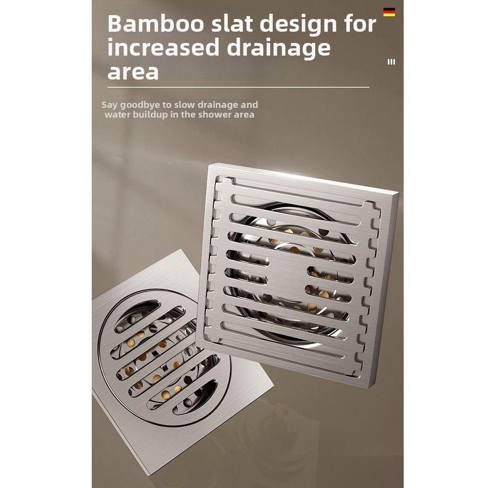 Thickened Drain Valve Cover Anti-Odor Floor Hair Catcher Stainless Steel Floor Drain  Shower Room