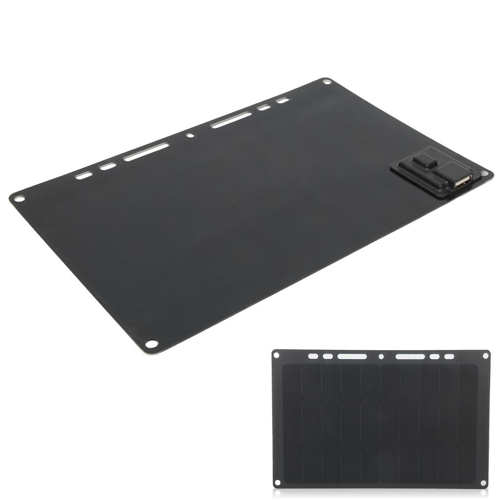 6V 10W 1700mAh Monocrystalline Solar Panel Portable USB Charger Phone Charging IP65 Waterproof