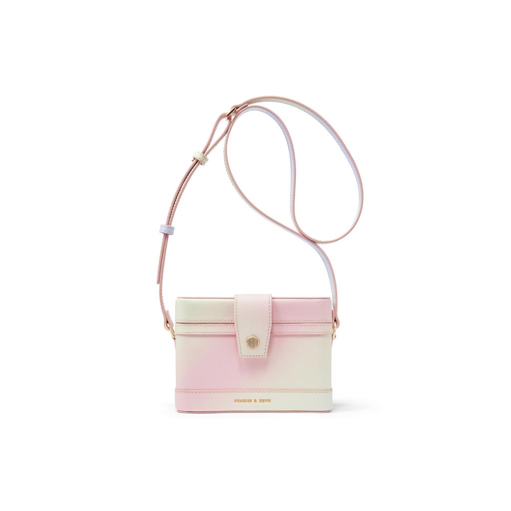 New CHARLES&KEITH PU Crossbody Bag Small Size Women's Multicolor CK2-80701182