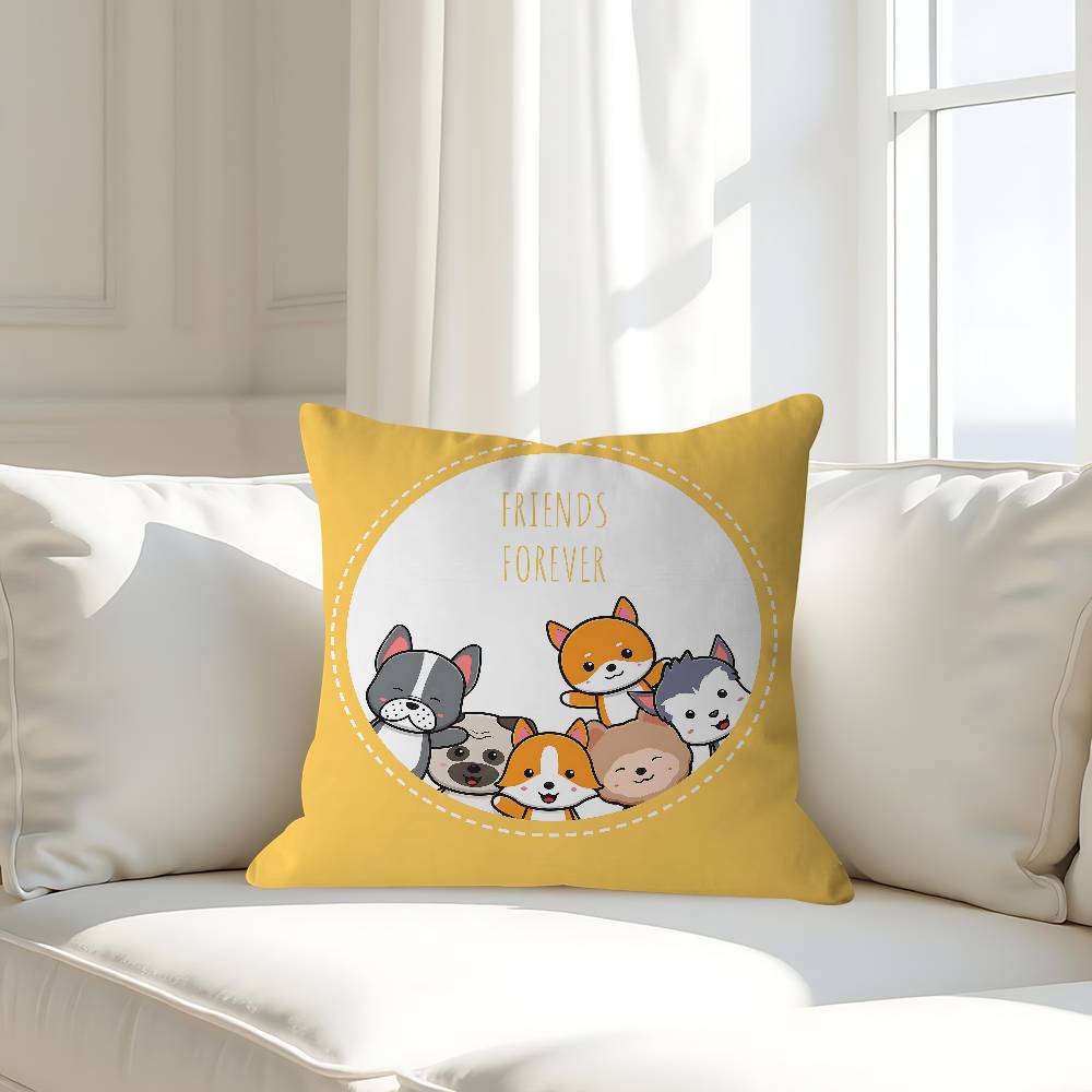 Cartoon Cute Animals Pillow Cushion Cover Pillowcase Living Room Sofa Home Decor Customized