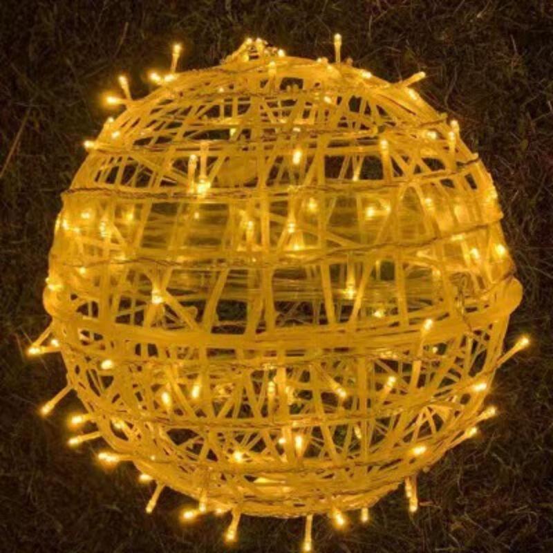 LED Rattan Ball Light