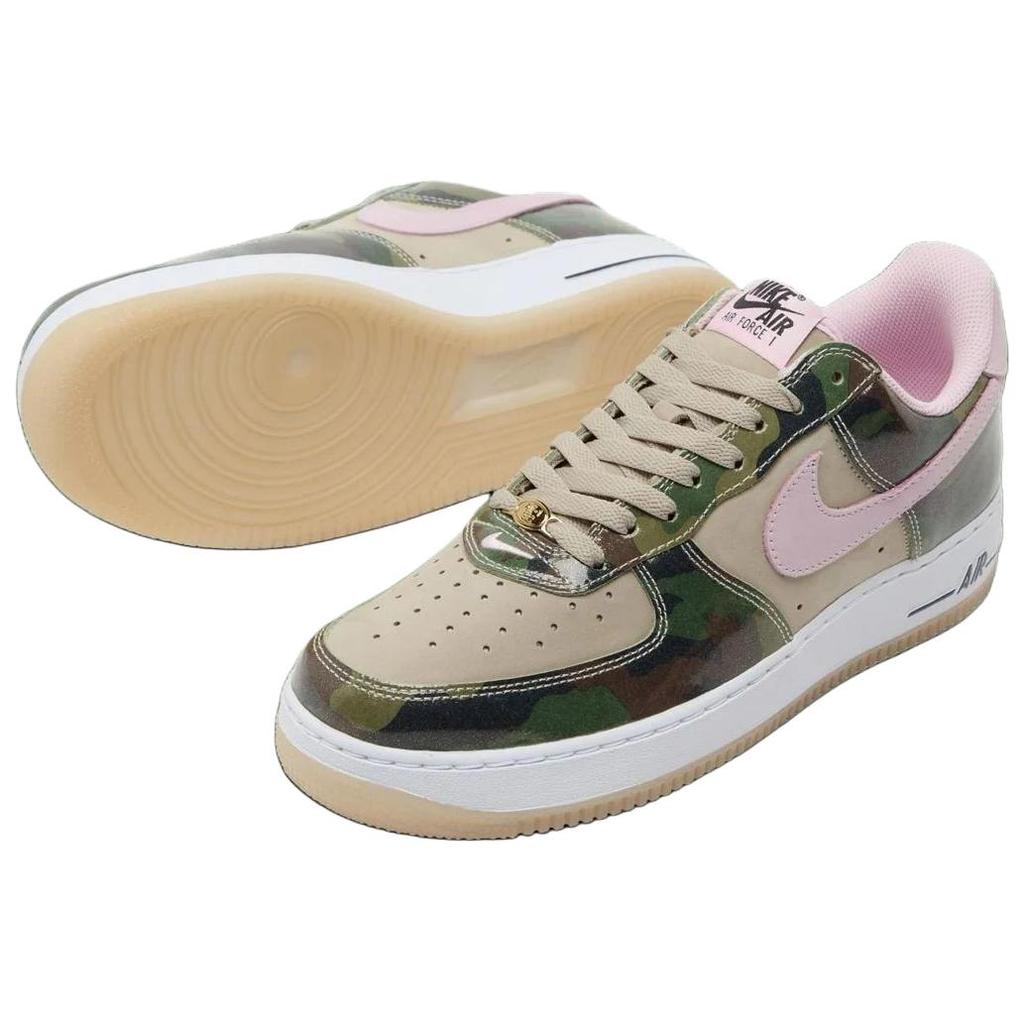 Nike Air Force 1 Abrasion Resistant Low Top Skateboard Shoes Unisex Brown Green Pink Sneakers HQ1967-200