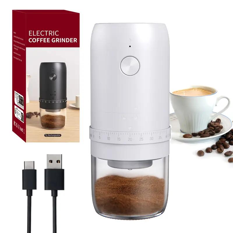 Przenośny młynek do kawy elektryczny USB akumulator domowe blendery zewnętrzne zawód regulowane mielenie ziaren kawy do kuchni