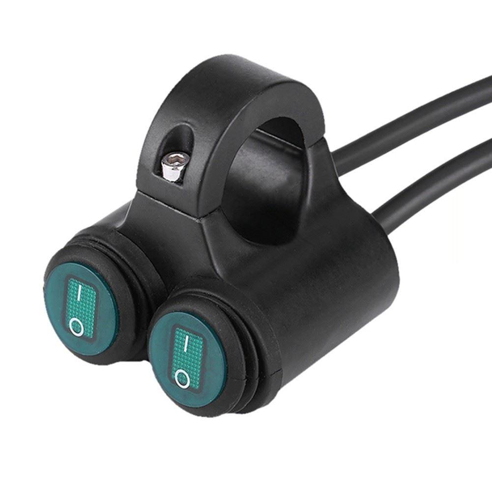 22mm Universal Motorrad Lenker Scheinwerfer Bremse Hupe Doppel-