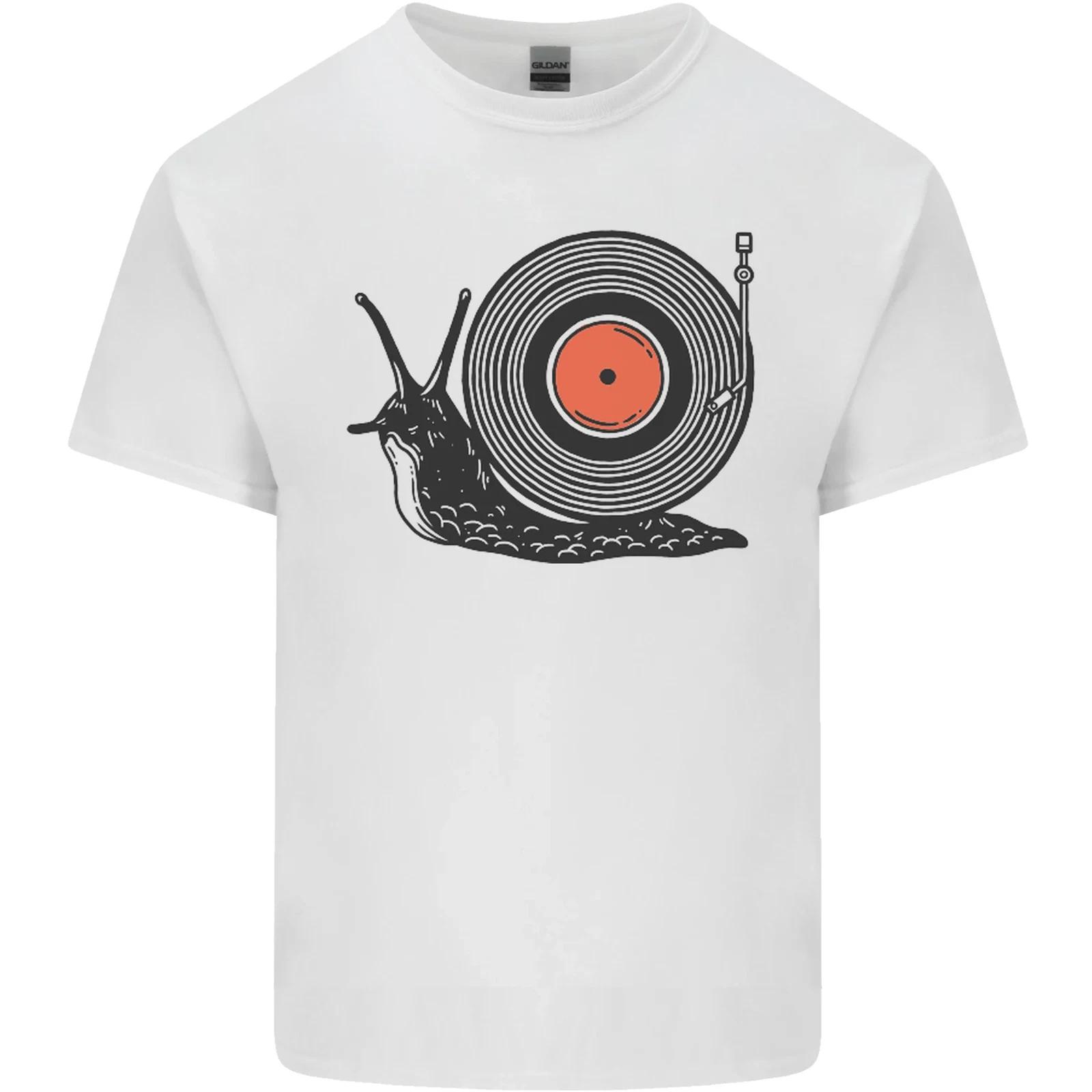 Slug Decks with Vinyl LP DJ DJing Turntable Kids T-Shirt Childrens L