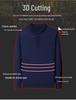 2025 Winter Machine Washable 100% Wool Men's Lapel Sweater - Warm, Solid Color, Versatile Casual Wear for Middle-Aged Dads