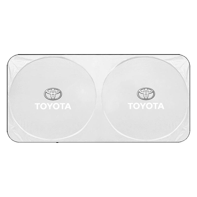 Car Windshield Sunshade Auto Interior Anti-sunburn Cloth Sticker For Toyota GR Corolla Yaris Aygo Prius Camry Auris Avensis Land