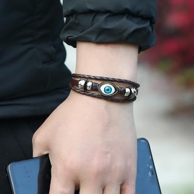 Neues modisches Retro-Augen-geflochtenes Perlenarmband