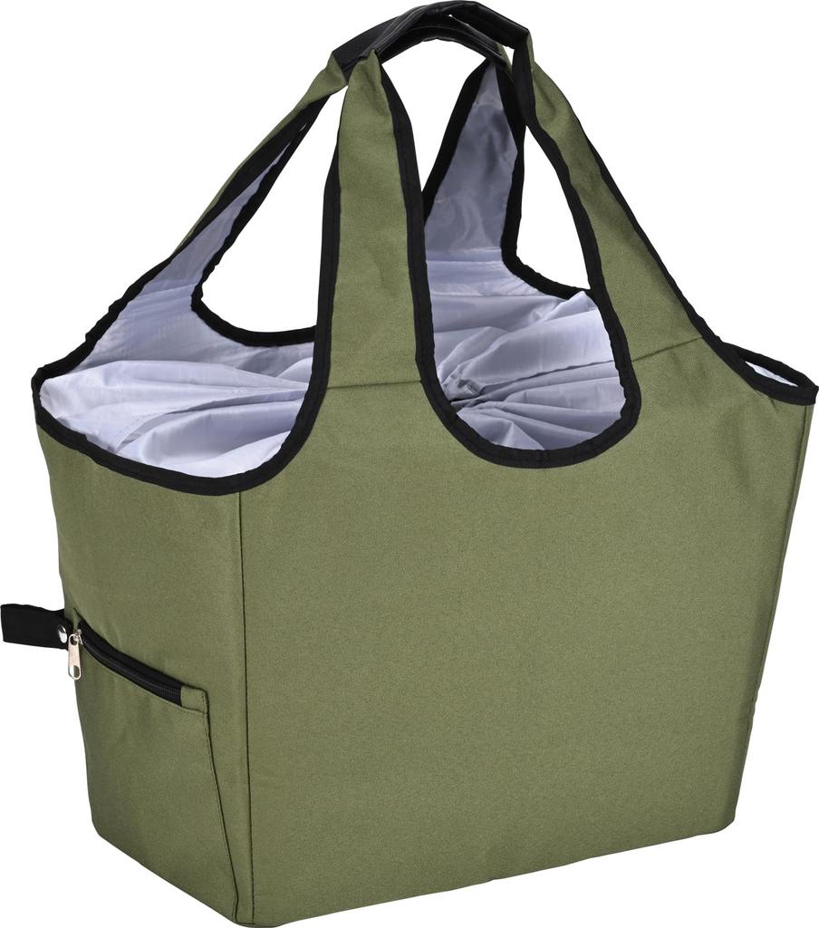 KMB-001: An insulated shopping basket bag that can be easily carried over the shoulder