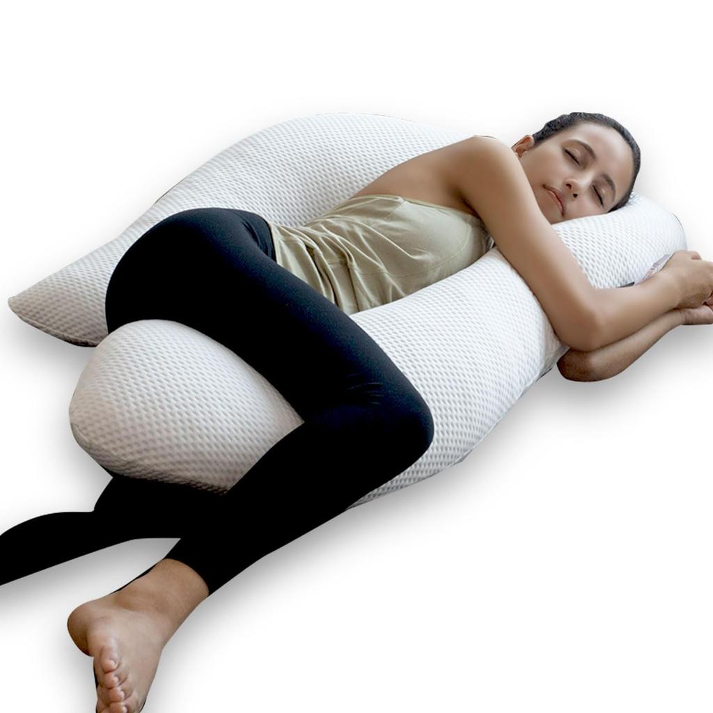 BlueBlood Body Pillow That Makes It Easy To Sleep On Your Side Silent Sleeper Comfortable To Hold U-shaped (with Cover)
