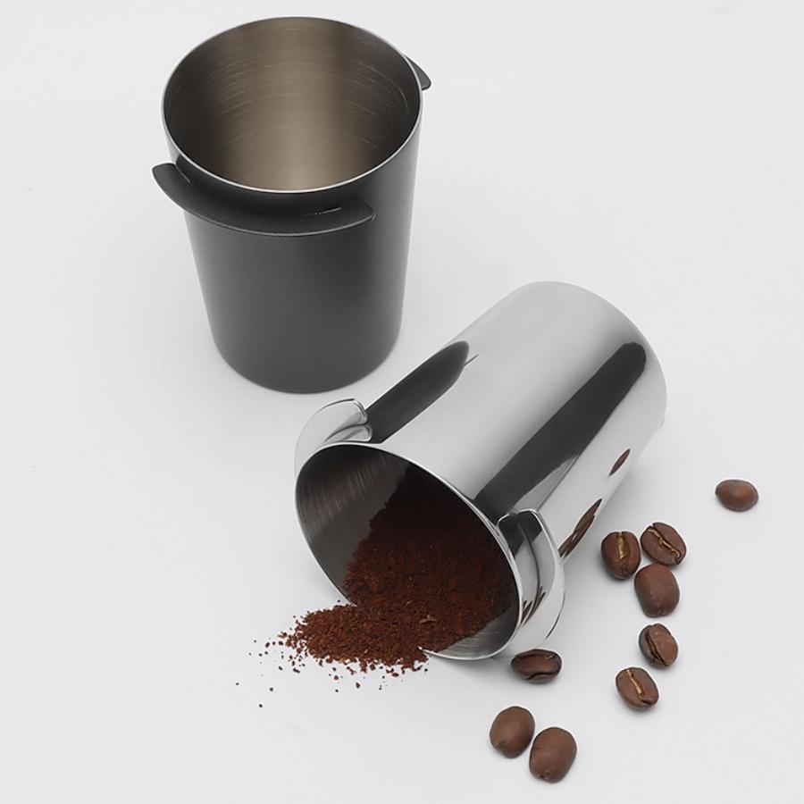 304 Nerezová ocel Kelímek na kávový prášek Dávkovací kelímek Kelímek na aroma Rukojeť kávovaru Sběrač prášku Příslušenství pro espresso kávovar