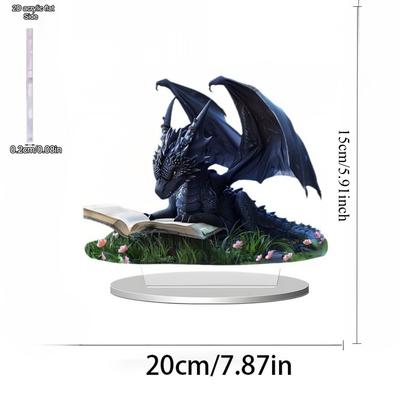 2D Flat Acrylic Dragon Decoration, Indoor and Outdoor Decoration - No Battery/electricity Required, Free Day Decoration, Shop Decoration, Durable Outd