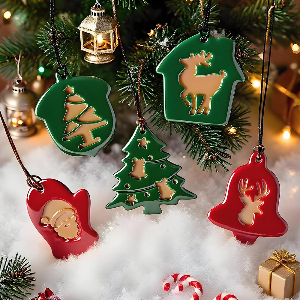 Epoxy Resin Mold Personalized Christmas Tree Hanging Tags Diy Pendant Silicone Mold Multifunctional Resin Crafts Jewelry Mold
