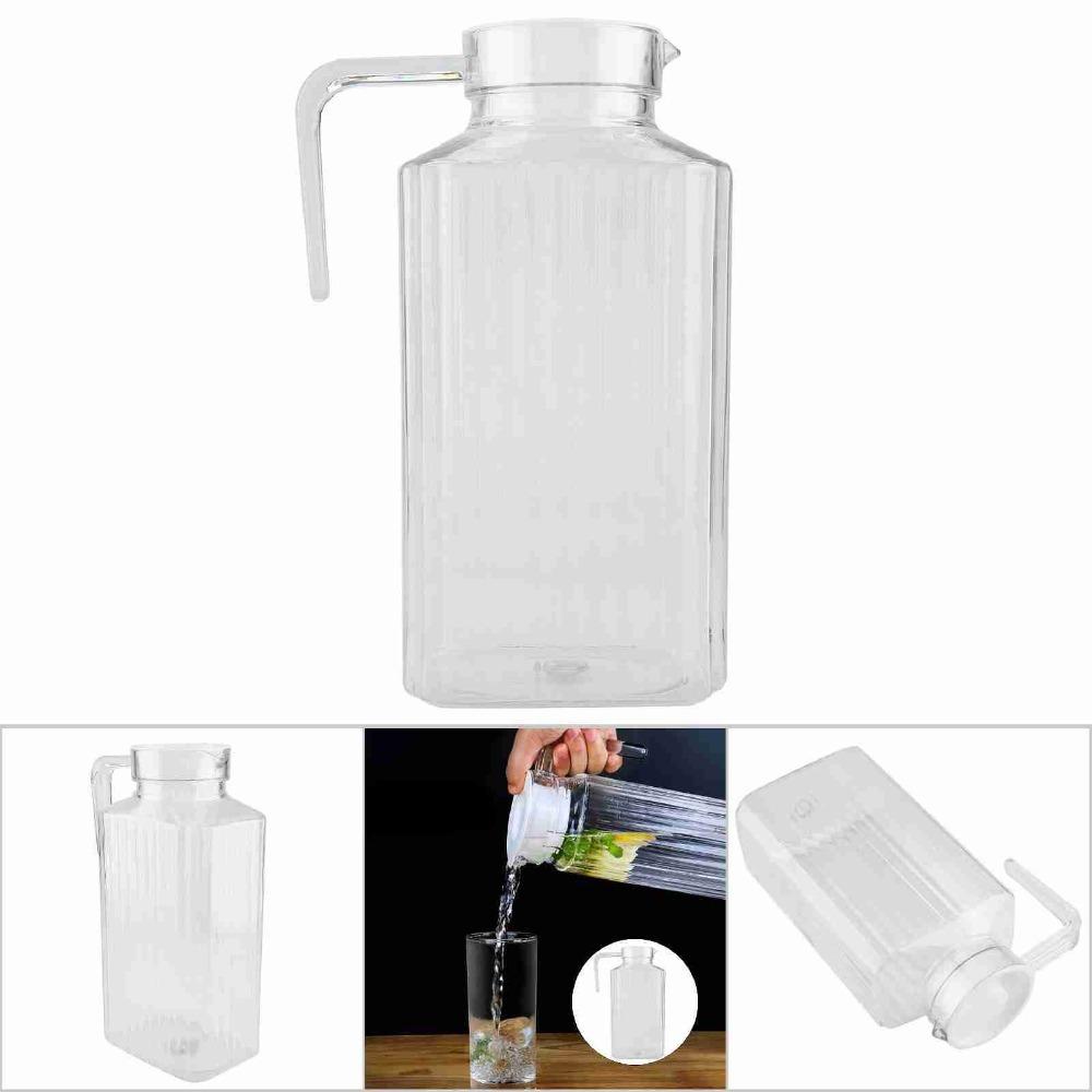 Transparent Acrylic Juice Bottle Acrylic Cold Juice Jug Reusable Water Jug Bar