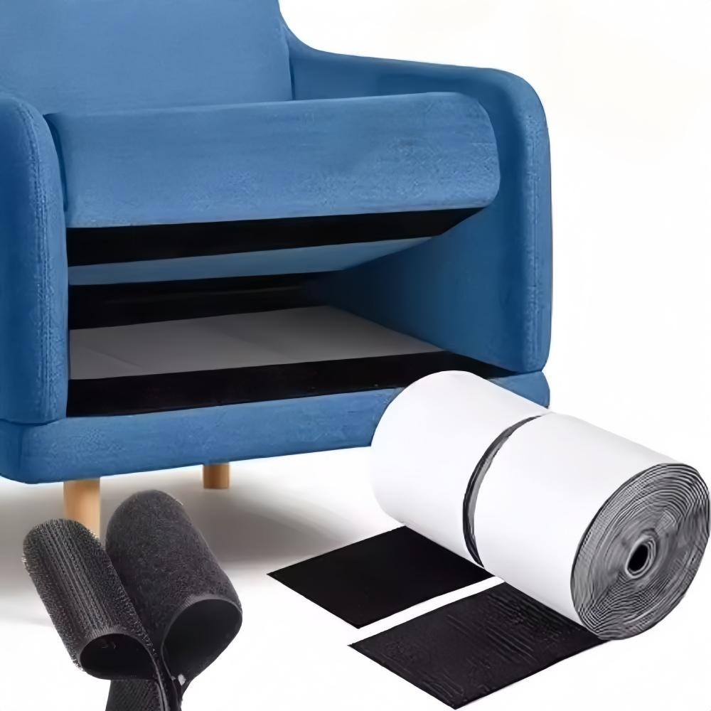 1PC Duty Strips for Couch Cushions Keep Sofa Cushions From Sliding - Adhesive Hook and Loop Tape Roll