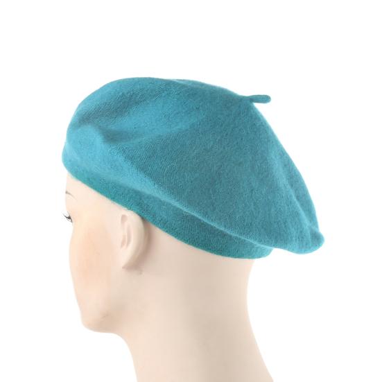 Women Girl Solid Color Warm Winter Beret French Artist Beanie Hat Ski Cap