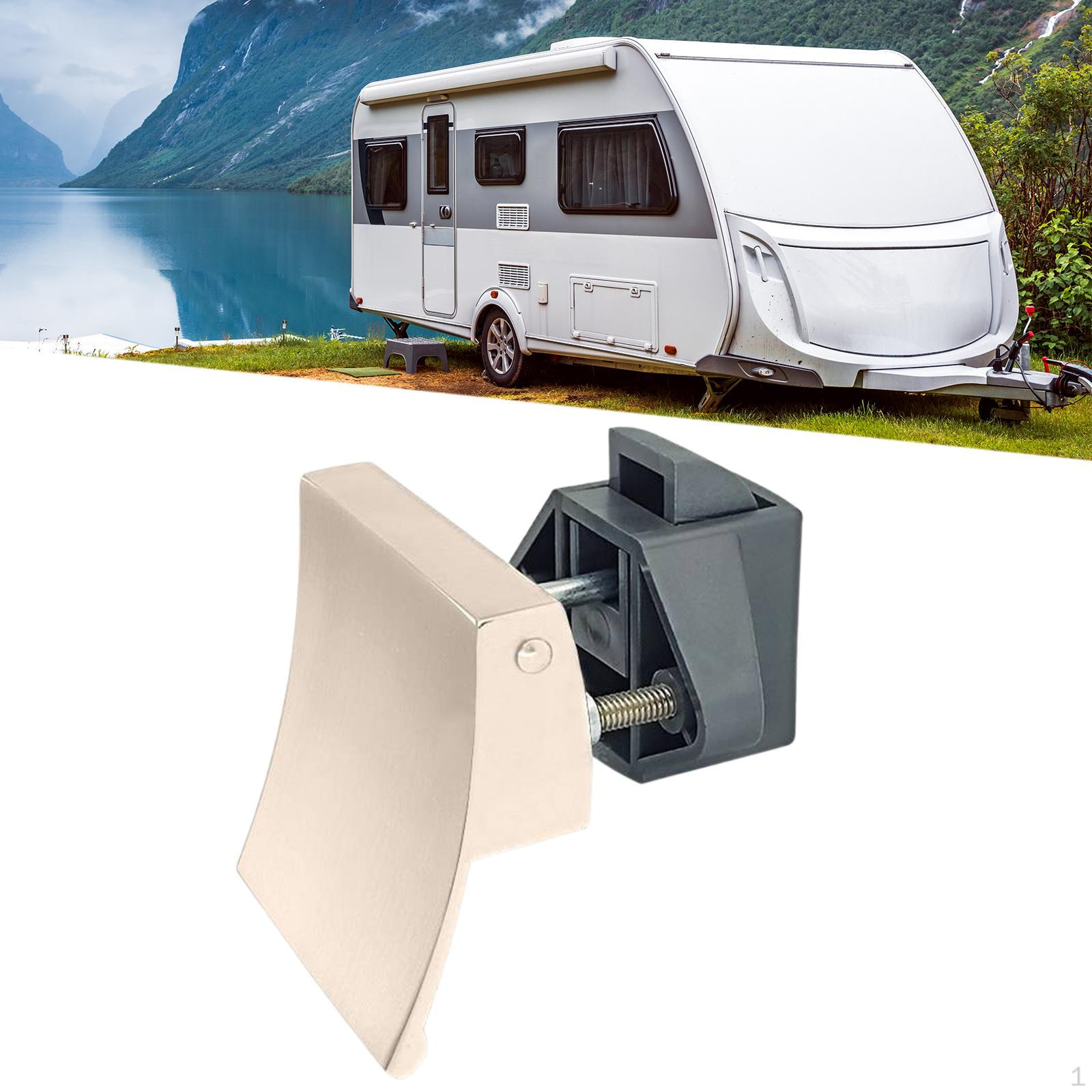 

Защелка шкафа для автофургона, аксессуары для ручек шкафа, простая установка, дверной ящик без ключа Creamy White