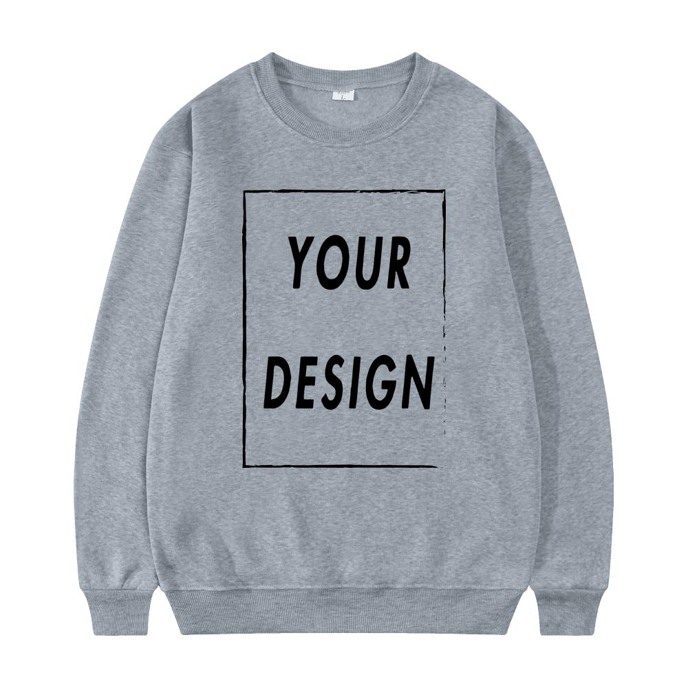2025 New Unisex Hatless Sweatshirt Customize Your Logo Crew Neck Sweater Fashion Men's Women's Casual Sweater