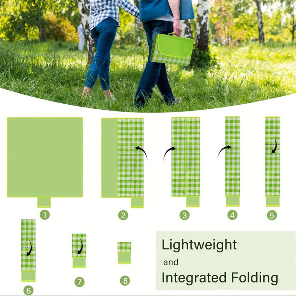 Picnic Blanket Waterproof Beach Rug Washable Lightweight for Hiking Traveling Outdoor Camping Parks