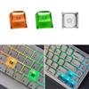 20Pcs Transparent Blank Keycap Set 1U 1X XDA Profile Crystal Translucent Keycaps for Mechanical Keyboard