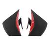 1 Pair Motorcycle Winglet Fairing Reduce Vibration Enhanced Aerodynamics Matte Black Replacement for Suzuki R1000R