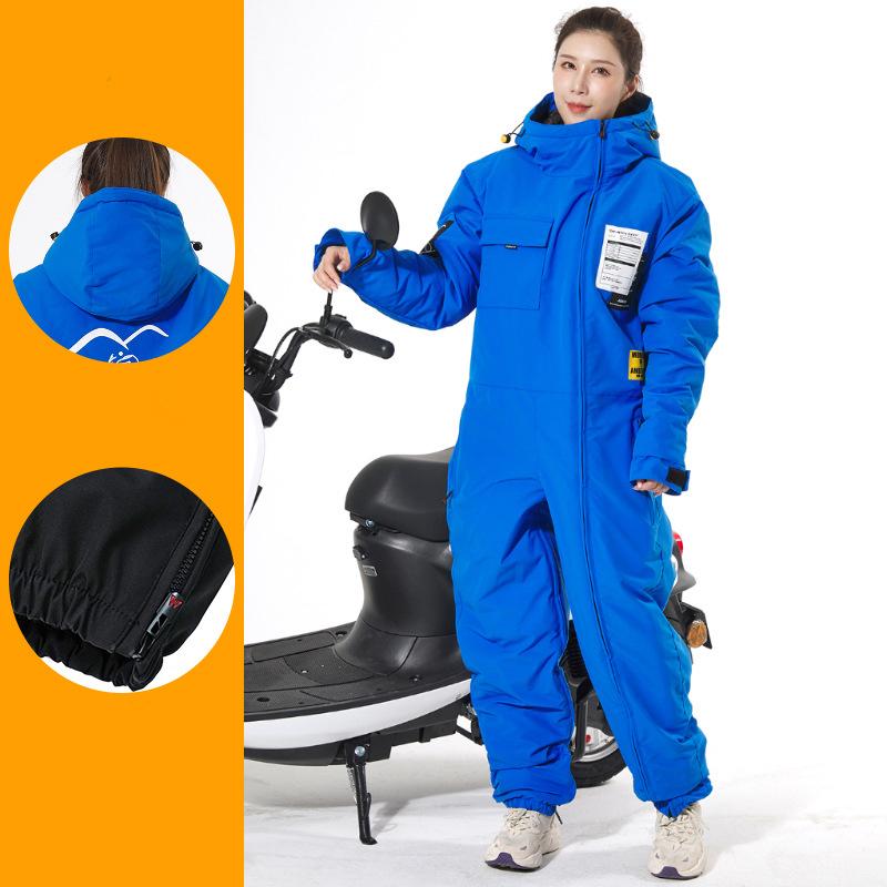 Motorcycle Jacket Winter ColdProof Windproof Cross Equipment Men's Women's Ski Fishing Set Velvet