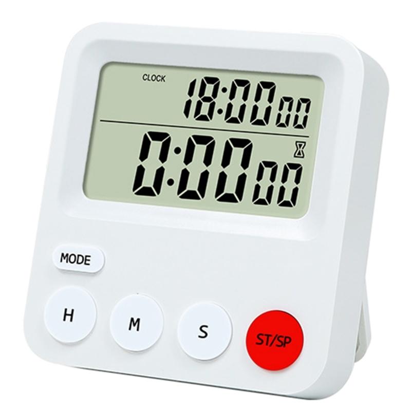 

Countdown Timer Tabletop Wall Mount Alarm Clock 24 Hours Kitchen Digital Timer Alarm Clock Large LCD Display Timer Clock 1